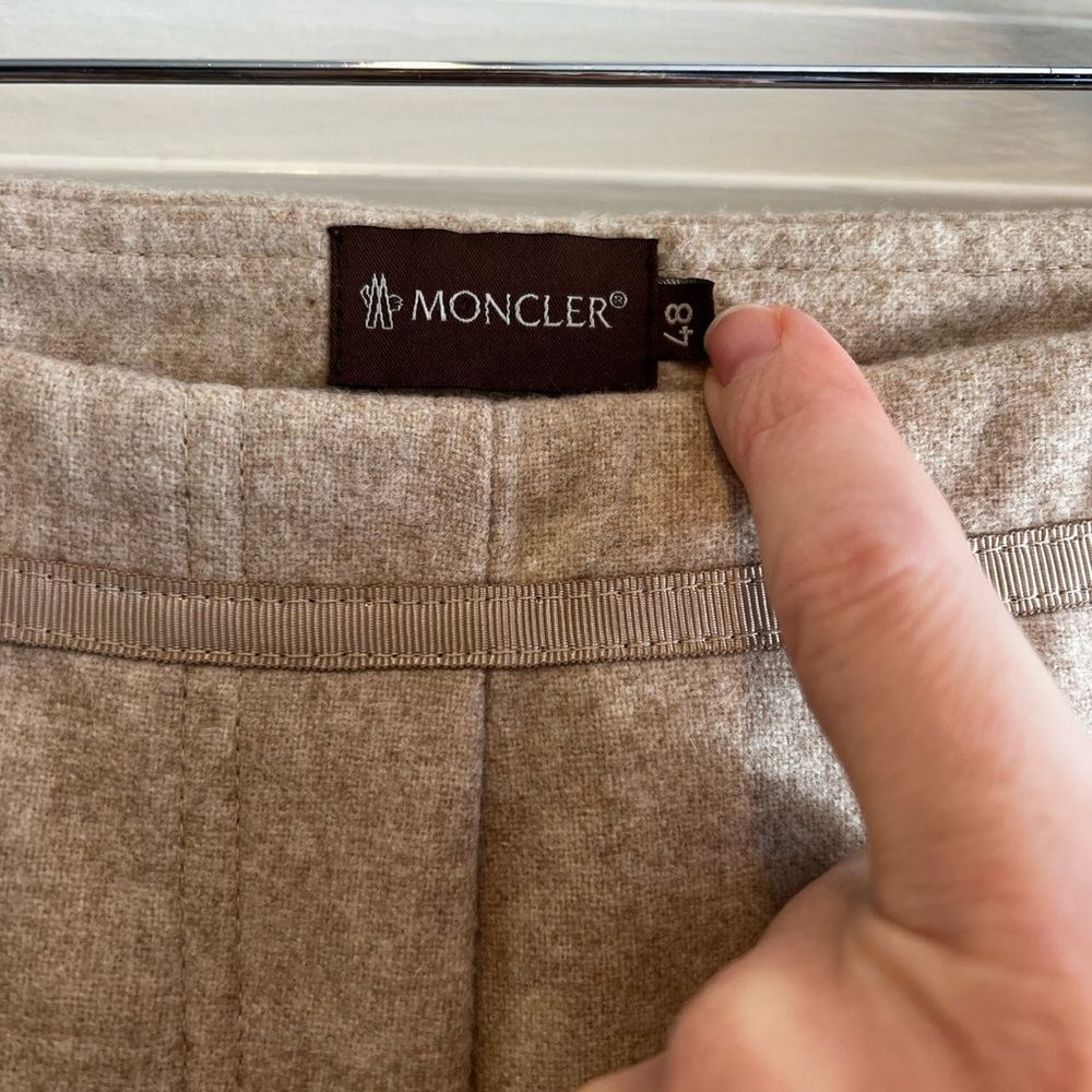 Moncler Beige Wool and Cashmere Pants - Picture 2 of 7